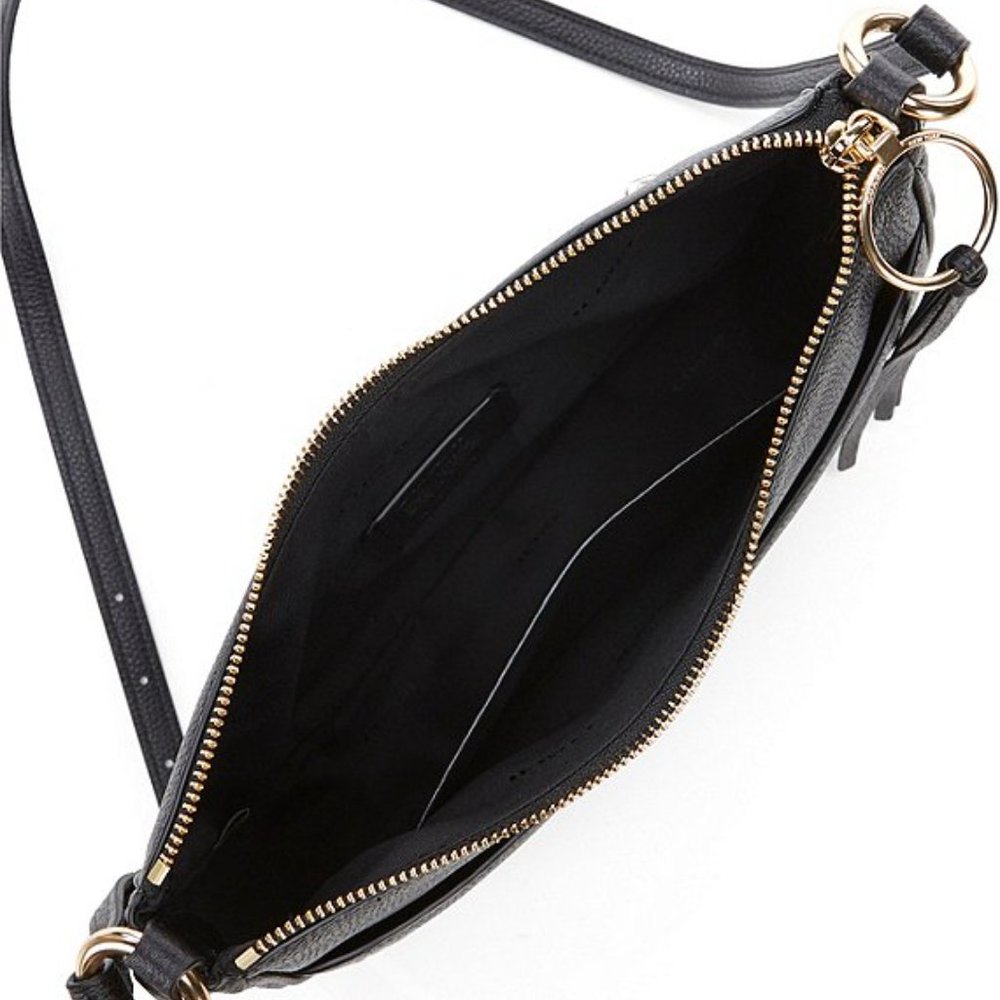 Coach Black Pebbled Leather Crossbody Bag with Gold Hardware - Picture 3 of 15